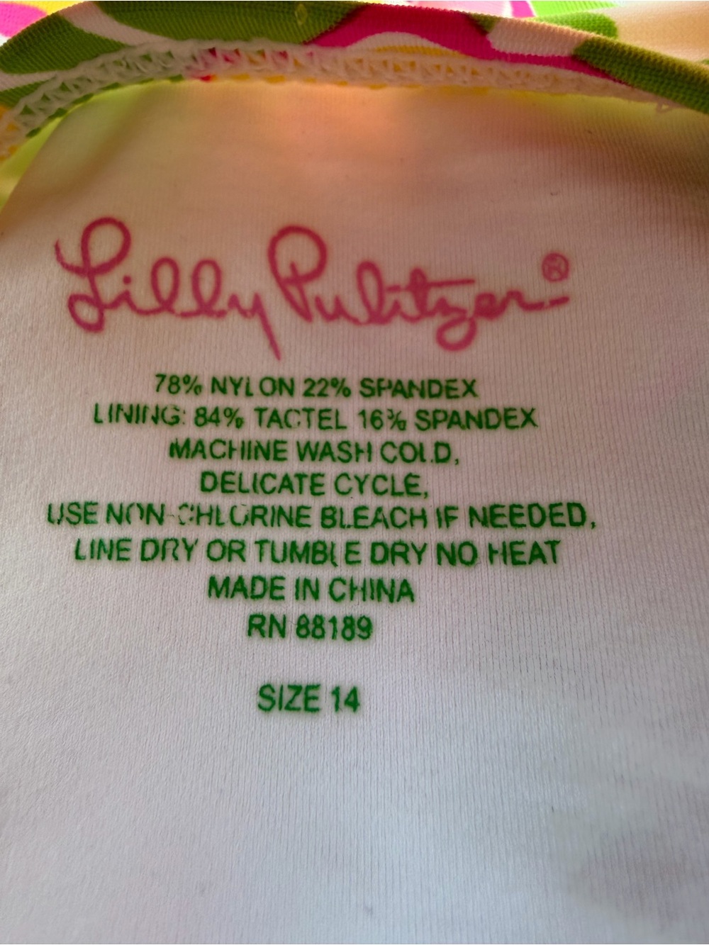 Lilly Pulitzer halter bikini top 14 - Picture 3 of 3